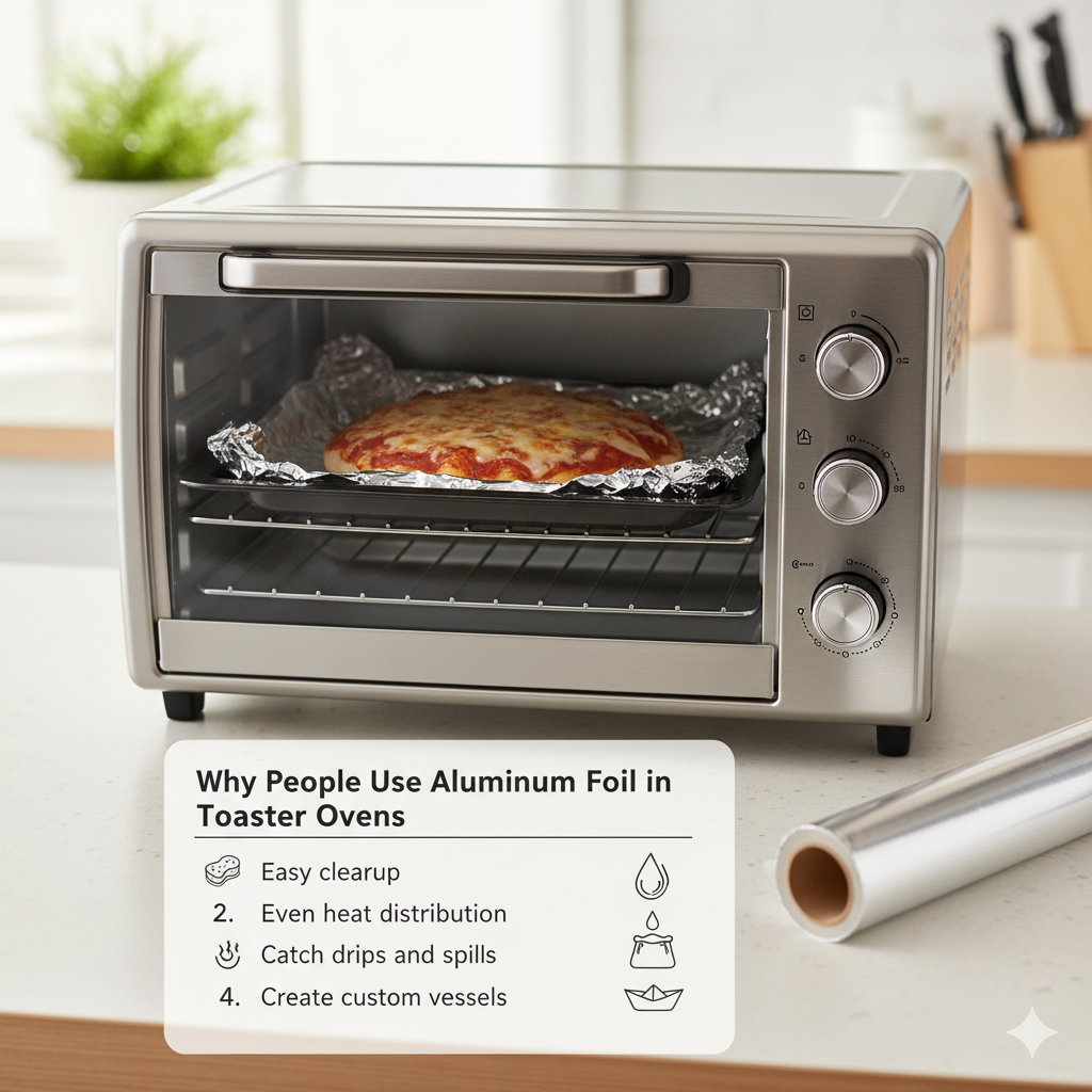 Why People Use Aluminum Foil in Toaster Ovens