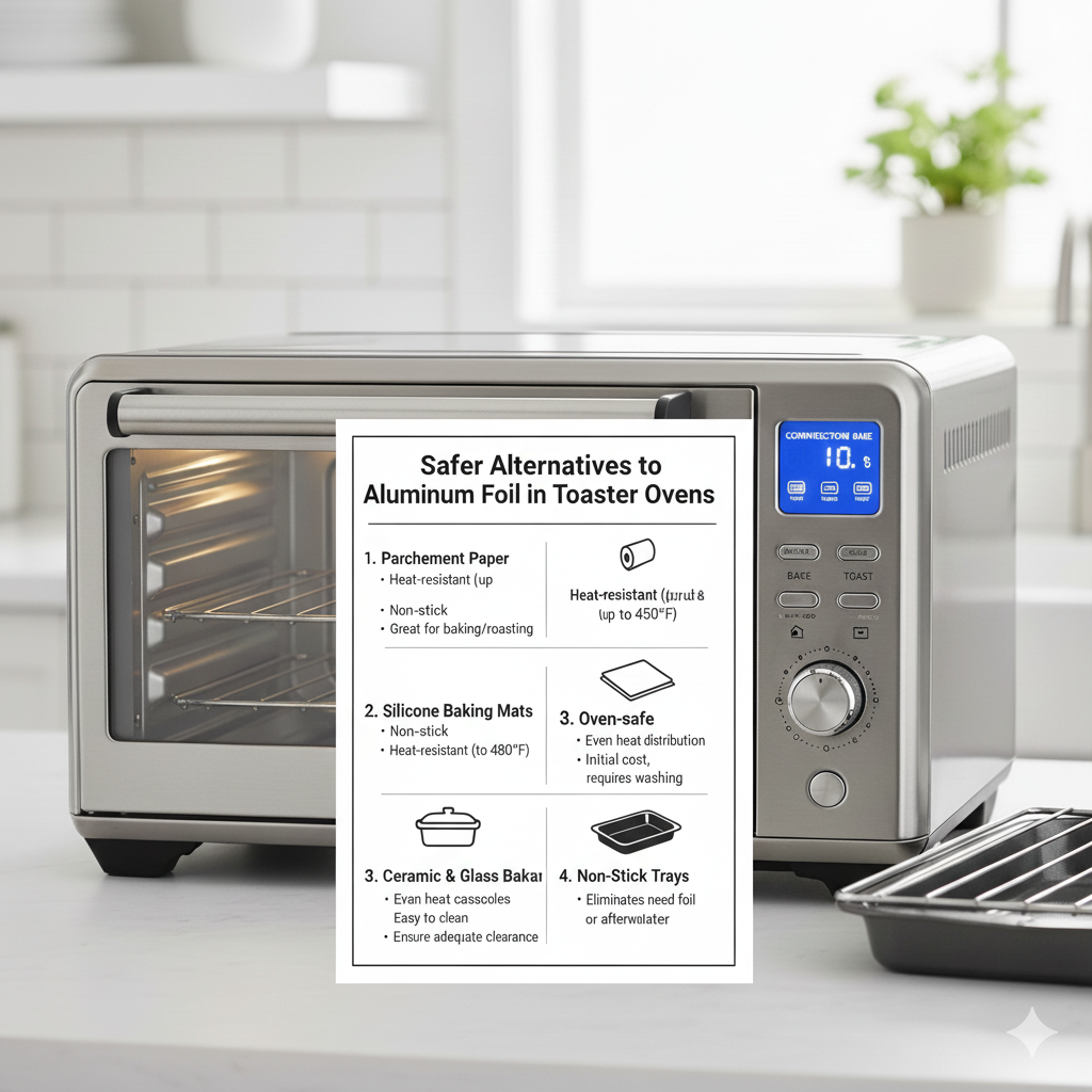 Safer Alternatives to Aluminum Foil in Toaster Ovens